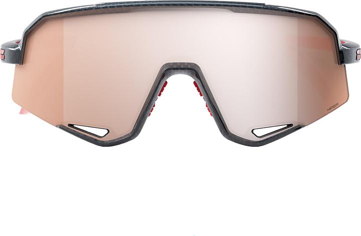 Actual product image 100% Slendale - Gloss Crabon Fiber - HiPPER Crimson-Silver L (Gloss Carbon Fibre, HiPER Crimson-Silver Lens)