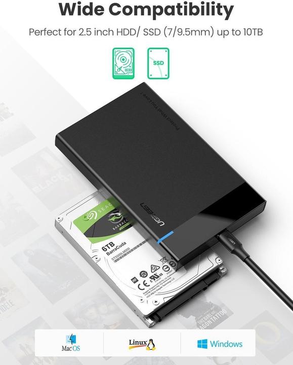Image du produit Ugreen Boîtier de disque dur (2.5")
