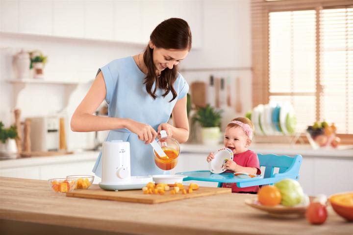Produktbild Philips Avent 2 in 1 effektiver Babynahrungszubereiter Dampfgarer und Mixer