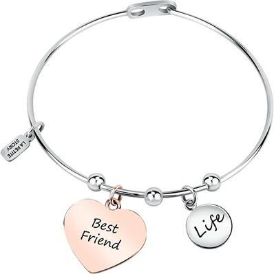 Produktbild La Petite Story Elegant solid bicolor bracelet with Friendship pendants LPS05ARR92
