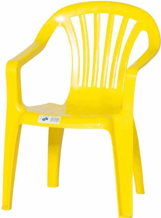 Immagine prodotto ProGarden Sedia impilabile Sedia Baby 38x38x52 cm in plastica gialla (Poltrona per bambini)