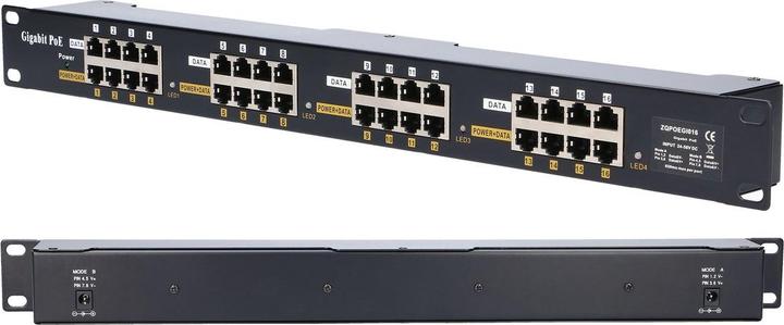 Actual product image Extralink EX.2008 PoE adapter Fast Ethernet, Gigabit Ethernet (802.3af (PoE))