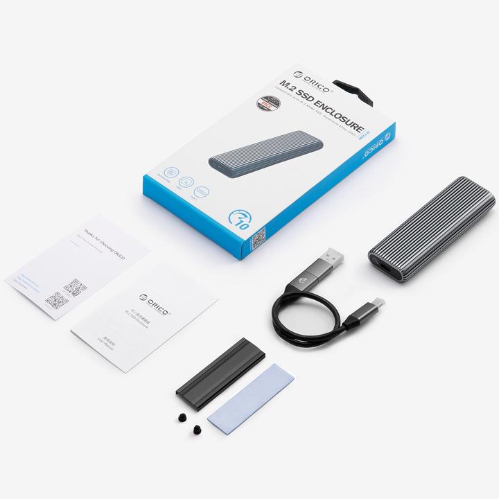 Produktbild Orico Other Computer Accessory AM2C3-G2 M.2 NVME USB-C 3.2 Disk Drive - Gray (M.2 2230)