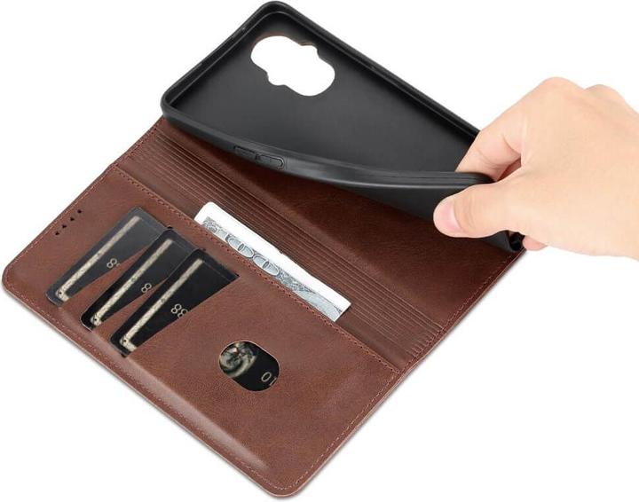 Actual product image Cover-Discount OPPO Reno8 Lite - Stand Flip Case Cover brown (Oppo Reno 8 Lite 5G)
