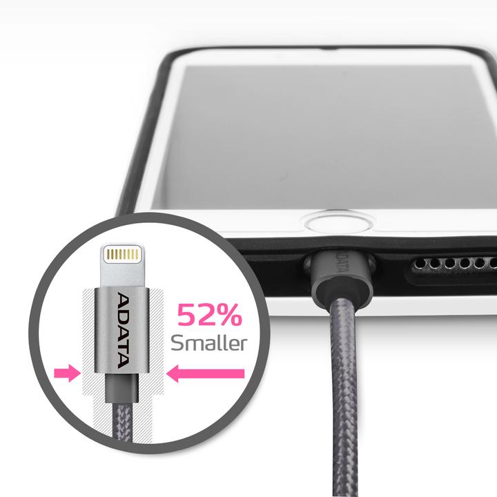 Actual product image Adata Lightning charging cable (1 m, USB 2.0)