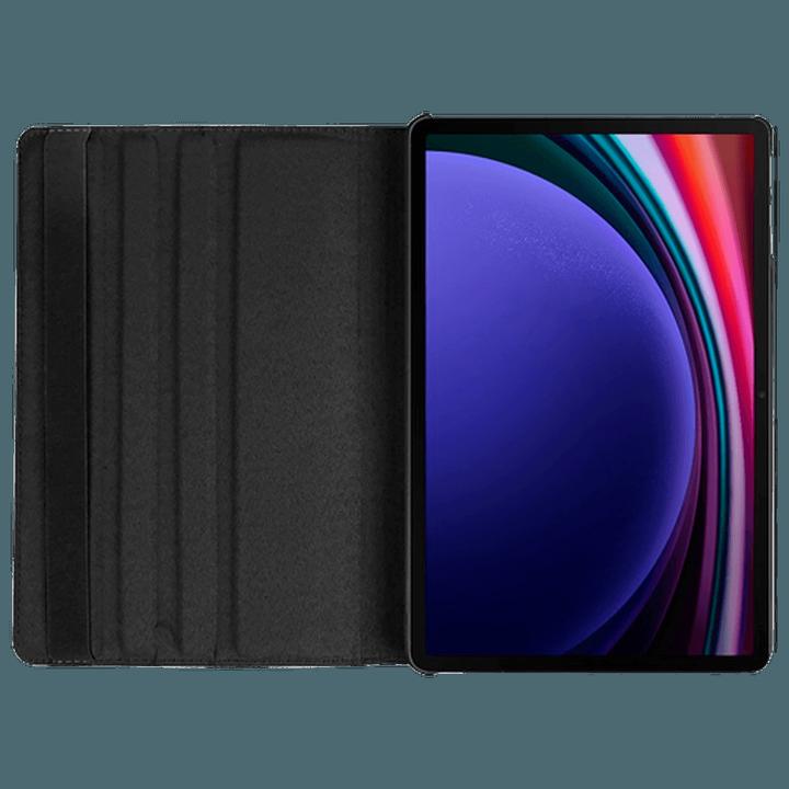Produktbild Just in Case Pu-Leder Rotating 360 Book Hülle Schwarz Samsung Galaxy Tab S9+/S9 FE+/S10+ (Galaxy Tab S9+, Galaxy Tab S10+, Galaxy Tab S9 FE+)