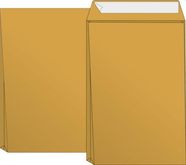 Actual product image Envelopes B5 adhesive 110g/sqm brown PU=50 pcs. (1 x)