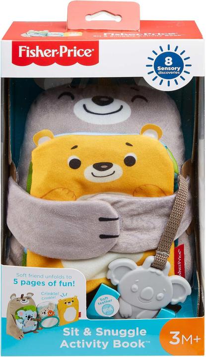 Image du produit Fisher-Price Mon Livre Peluche d’Activités - Livre bébé - A partir de 3 mois (Multilingue)