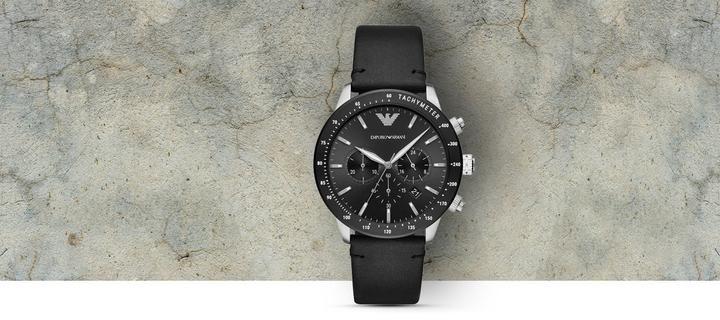 Actual product image Emporio Armani Mario (Analogue wristwatch, Chronograph, 43 mm)