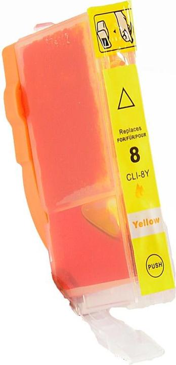 Actual product image Hermex Alternative ink cartridge to Canon CLI-8Y (Y)