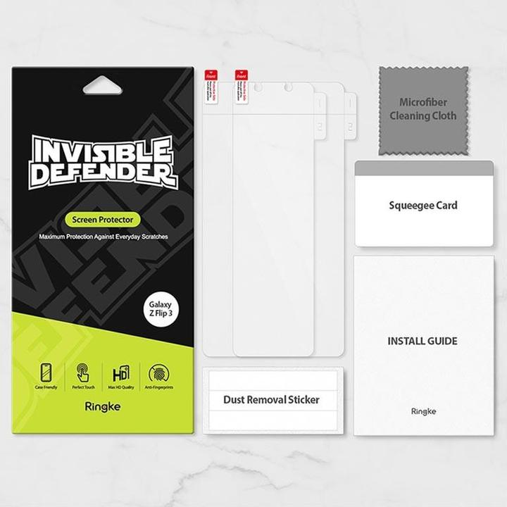 Immagine prodotto Ringke Folia Invisible Defender Samsung Galaxy Z Flip 3 (2 PACK) (2 Pezzo/i, Samsung Galaxy S21)