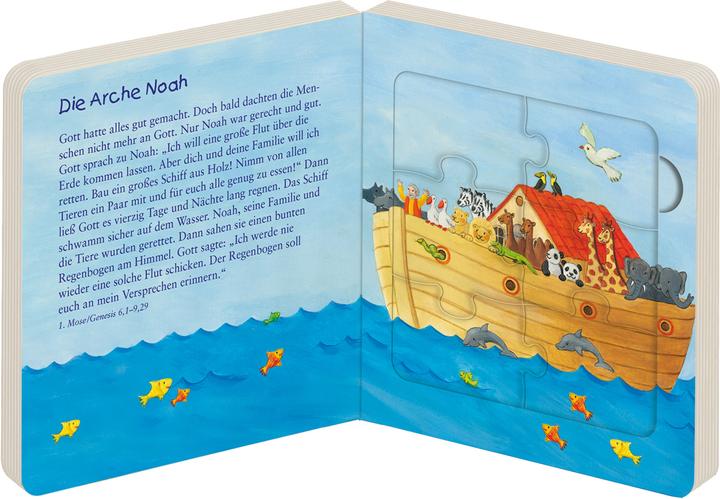 Actual product image Mein Puzzlebuch: Meine liebsten Bibelgeschichten von Gott (German, Reinhard Abeln, 2022)