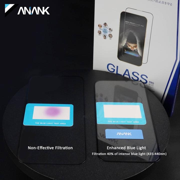 Produktbild Anank 2.5D Transparentes EyeSafe Edition - Anti-Blaulicht 3D Panzerglas für iPhone 11 Pro/Xs/X (1 Stück, Apple iPhone X, Apple iPhone XS, Apple iPhone 11 Pro)