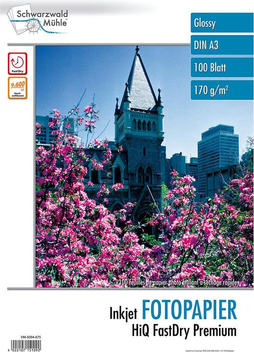 Produktbild Schwarzwald Mühle 100 Bl. Hochglanz-Fotopapier (170 g/m², A3, 1 x)