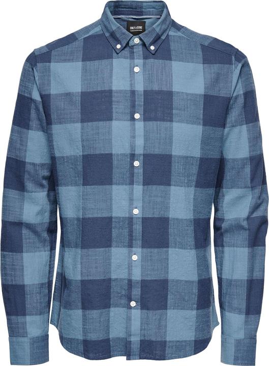 Actual product image Only & Sons Plaid linen look shirt (S)