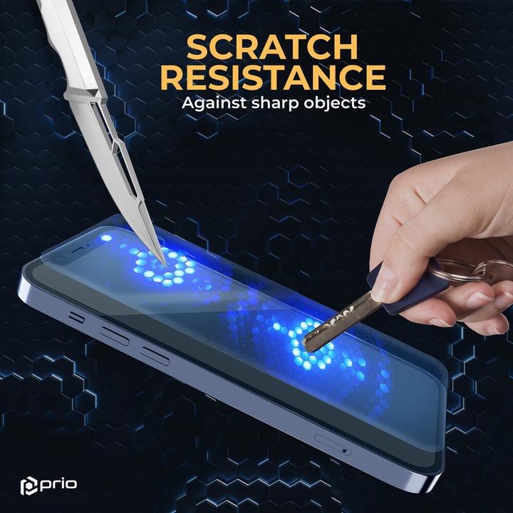 Produktbild prio Anti-Scratch Tempered Glass für iPhone 16 Pro Max (6,9 Zoll) klar (1 Stück, Apple iPhone 15 Pro)