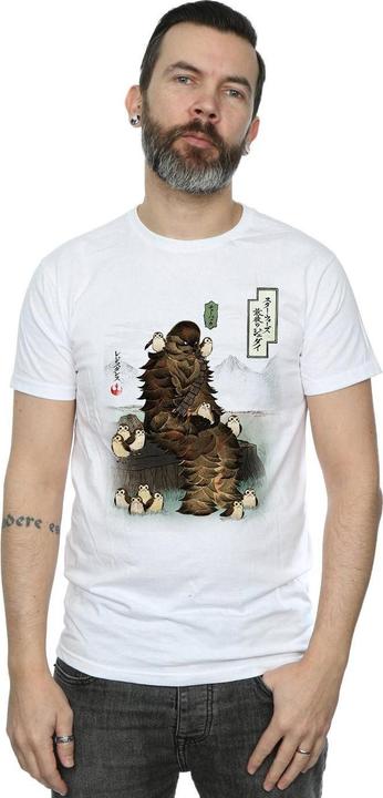 Produktbild Star Wars The Last Jedi Japanese Chewbacca Porgs TShirt (M)