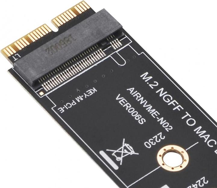 Image du produit PowerGuard Adaptateur M.2 vers Apple MacBook SSD 2013-2017 pour disques SSD M.2 NVME AHCI