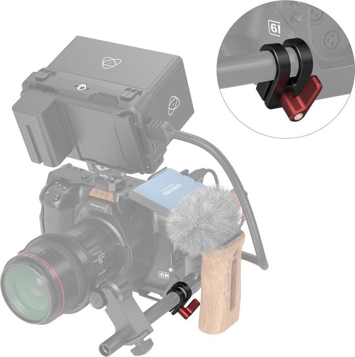 Produktbild SmallRig 12mm/15mm simple rod Clamp für BMPCC 6K Pro Cage - 3276