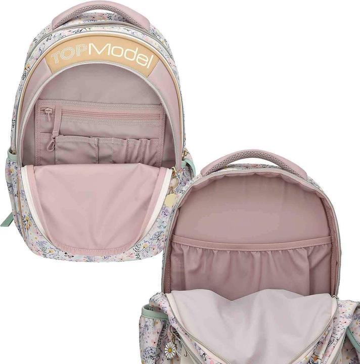 Image du produit Top Model Topmodel - School Backpack SUMMER FEELING - Pastel Shades with Sage-Colored Details - 44x34x24 c... (19.60 l)