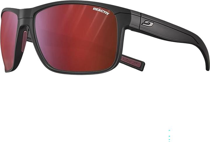 Actual product image Julbo Renegade Reactiv 0-3 (Dark Red Mat, Black, Reactiv 0-3 Hi.Contr.Trans. Red Flash)