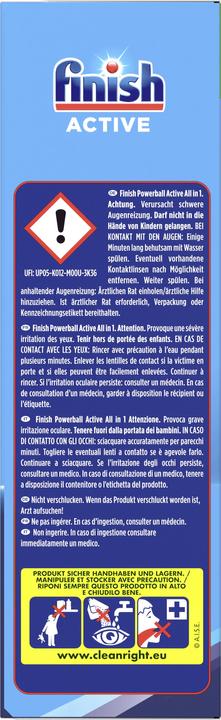 Actual product image Finish Active All In 1 Dishwasher Tabs, Megapack (Tabs, 80 Washing cycles)