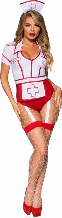 Produktbild Leg Avenue Sexy Krankenschwesterkostãoem Rot/Weiss S (S)