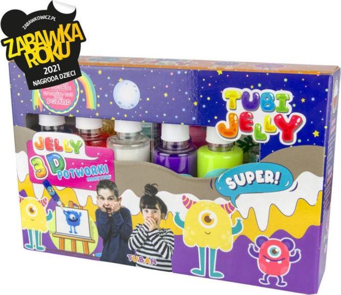 Actual product image Tuban Tubi Jelly set with 6 colours - Monster