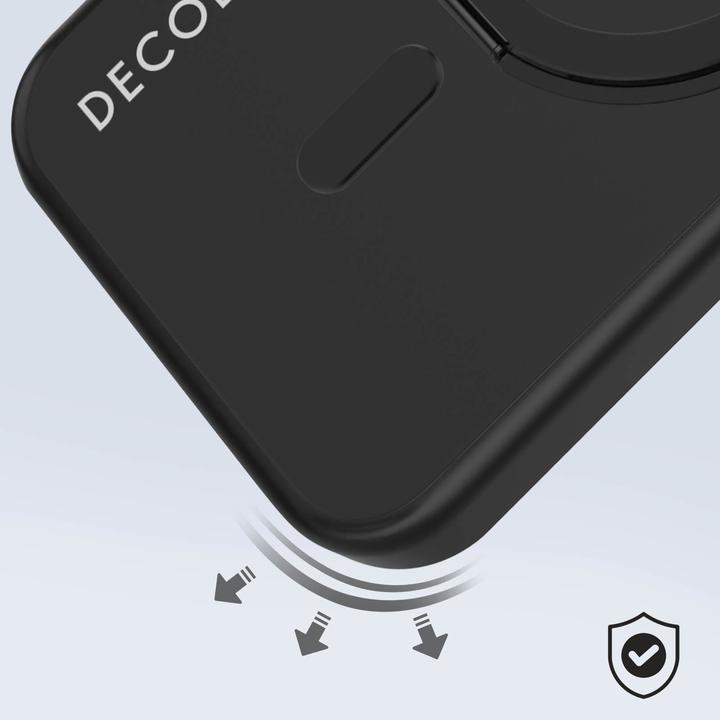 Actual product image Decoded Recycled Plastic Loop Stand Backcover iPhone 15 Black (Apple iPhone 15)