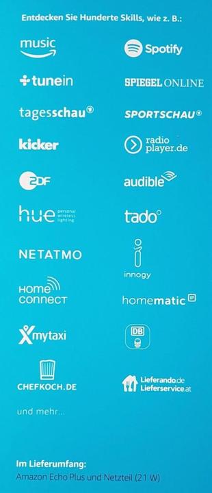 Actual product image Amazon ECHO Plus (IFTTT, Amazon Alexa)