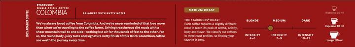 Immagine prodotto Starbucks Colombia by Nespresso Medium Roast (10 x Porta.)