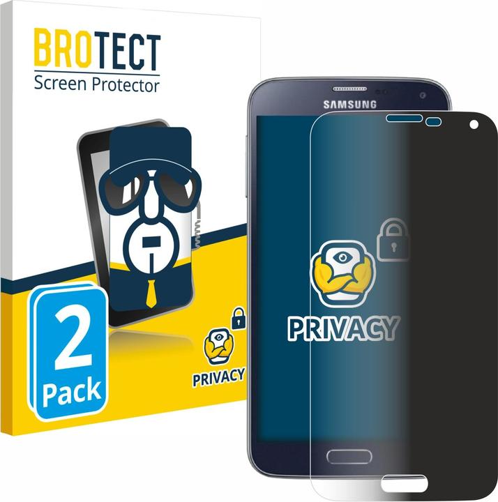 Image du produit BROTECT Film anti-regards Anti-Spy Privacy Film de protection contre la lumière bleue (2 pièce(s), Samsung Galaxy S5 Neo)