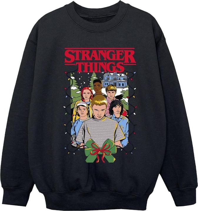 Netflix Stranger Things Christmas Poster Sweatshirt Mädchen