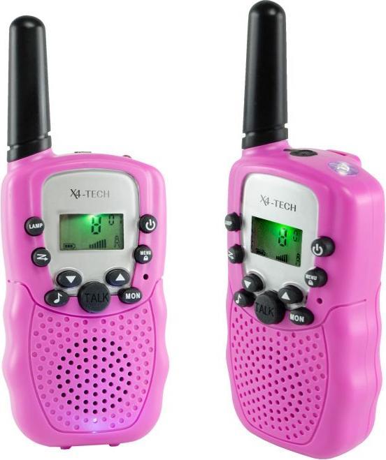Actual product image X4 TECH Walkie Talkie set of 2 pink (3 km)