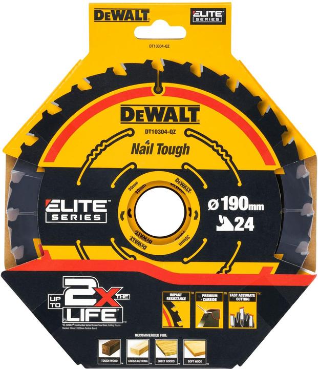 Immagine prodotto DeWalt KSB 190x30 24 WZ 18° per DWE575K/576K DT10304