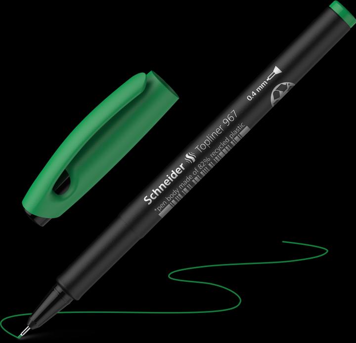 Actual product image Schneider Fineliner Topliner 967 (Green, 1 x)
