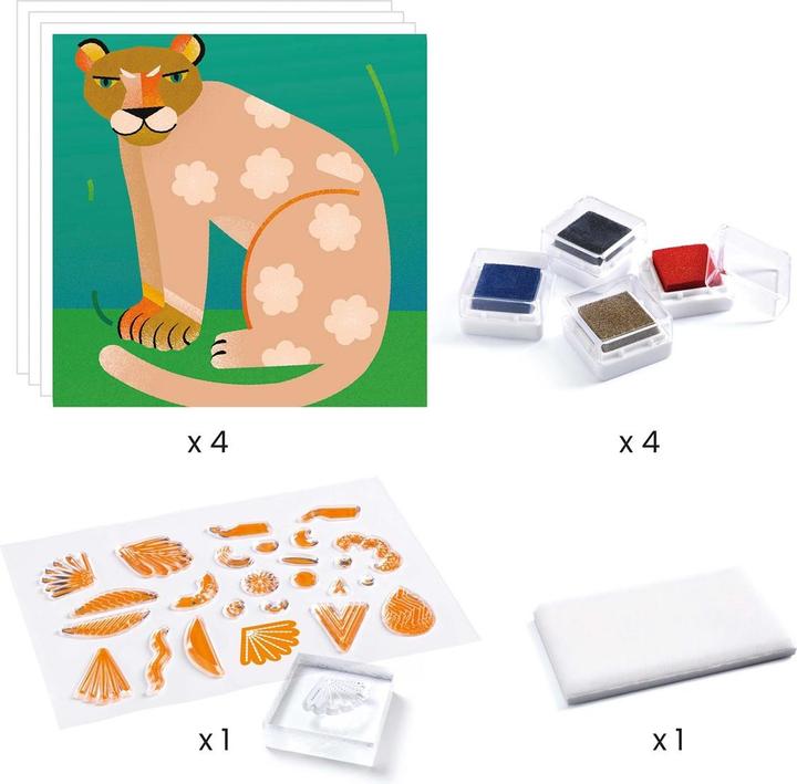 Immagine prodotto Djeco Modelli di francobolli e animali