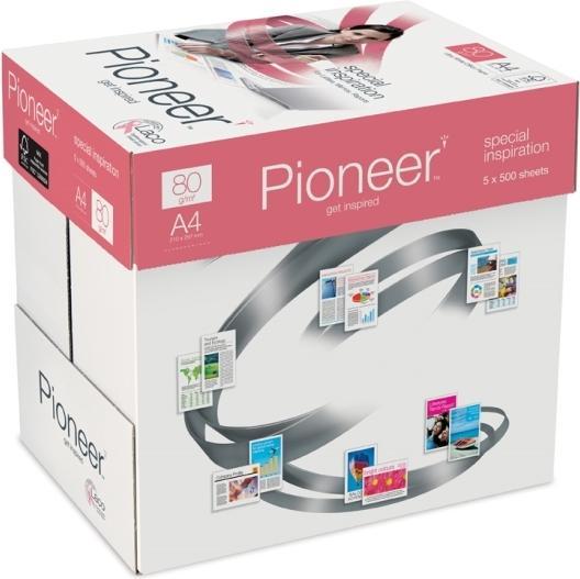 Actual product image Pioneer Copy paper 465040 DIN A4 80g 2,500 sheets/pack. (80 g/m², 2500 x, A4)