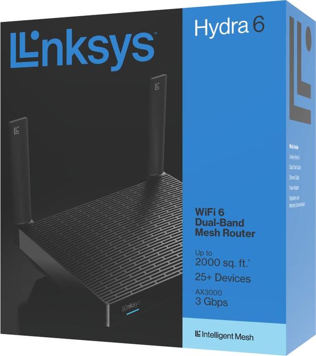 Actual product image Linksys AX3000 Dual-Band mesh Wi-Fi 6 router