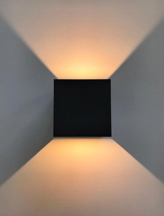Image du produit Z-Licht Applique murale cube LED 10W noir (1000 lm)