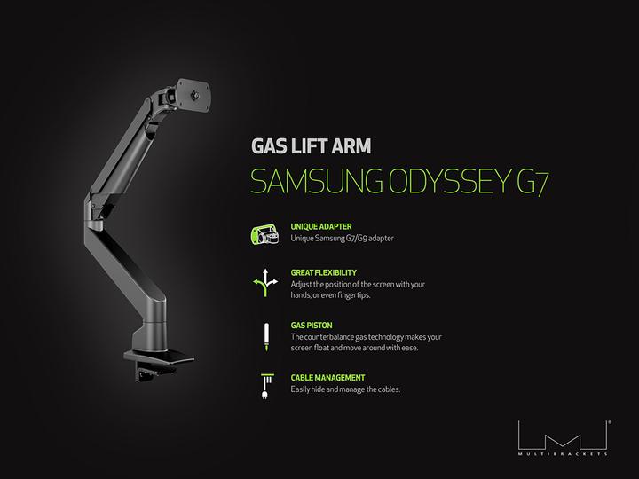 Actual product image Multibrackets M Gas Lift for 49" Samsung G9 (Table, 49")
