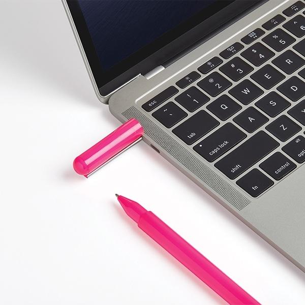 Actual product image Lexon C-Pen Długopis z pendrivem USB-C 32GB różowy/pink LS101PF (32 GB, USB-C)