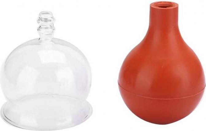 Immagine prodotto DMC Bicchiere per coppettazione con pallina di aspirazione rossa misura 5 diametro 5,0 cm