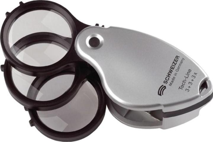 Produktbild Schweizer Optik Präzisions-Klapplupe mit Dreifachlinse