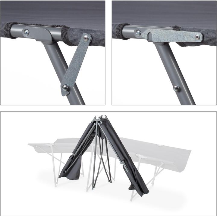 Actual product image Relaxdays Camp bed