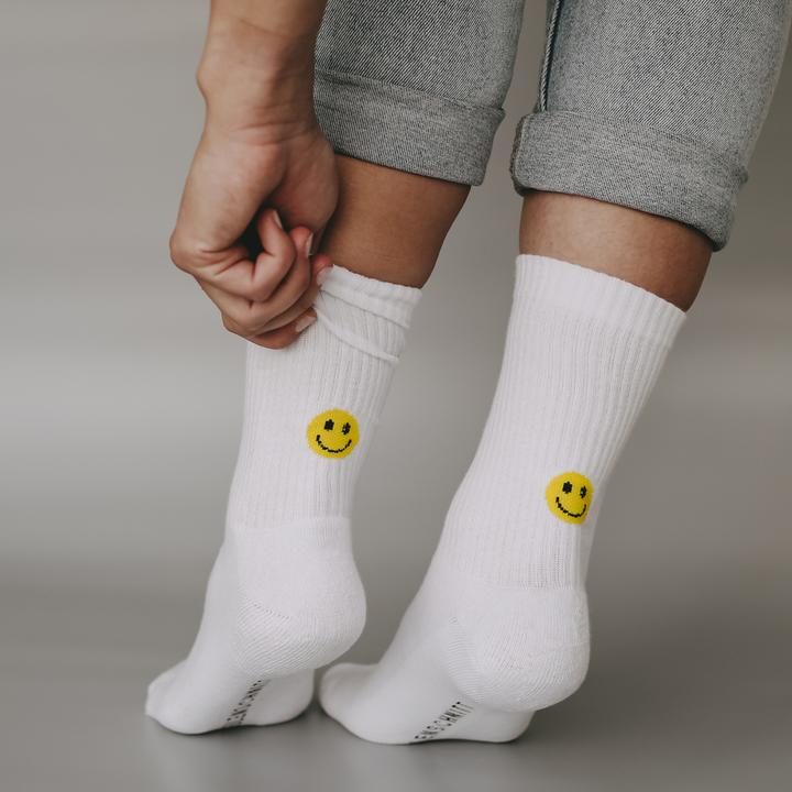 Produktbild Eulenschnitt Socken Smiley gelb S Gr.35-38 (35 - 38)