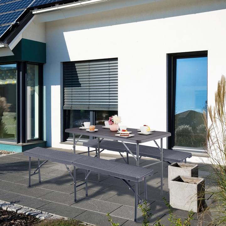 Image du produit Relaxdays Table de jardin (118 cm)