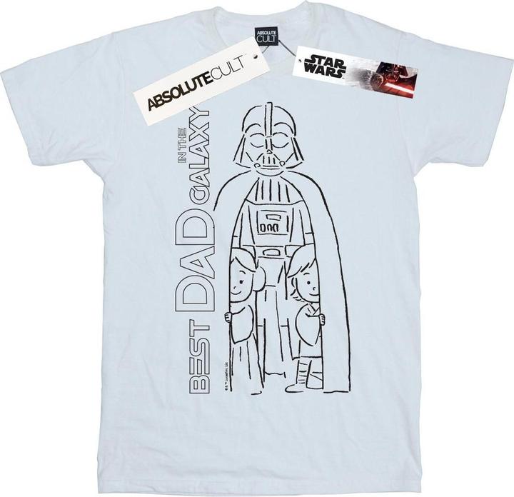 Actual product image Star Wars Mens Best Dad In The Galaxy T-Shirt (XL)