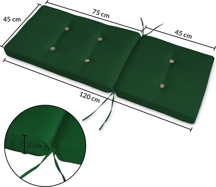 Immagine prodotto Detex Cuscino per sedia (120 x 45 x 5 cm)