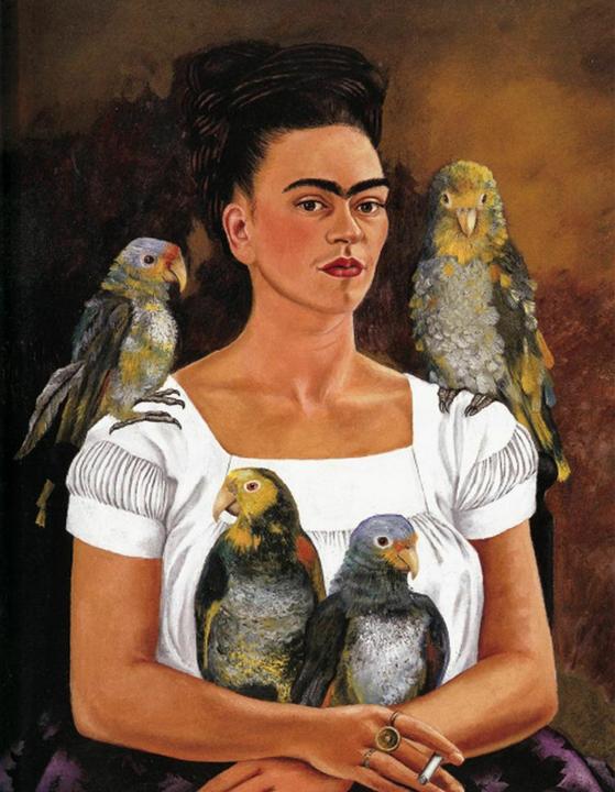 Actual product image Tushita Frida Kahlo, Ich und meine Papageien - Blankbook (German, 2023)